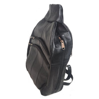 Genuine Leather Lambskin Unisex Sling Body Bag Messenger Bag Backpack #2017