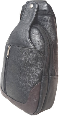 Genuine Leather Cowhide Shoulder Sling Body Bag #2556