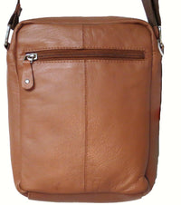 Genuine Leather Cowhide Unisex Shoulder Messenger Bag #3676