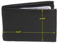 Genuine Lambskin Leather Bi-Fold Slim Card Wallet #4160