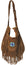 Genuine Cow Split Suede Leather Fringe Shoulder Bag with Handmade Beading #7845