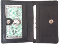 Genuine Leather Lambskin Mini Card RFID Wallet #8167