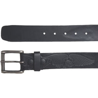 GENUINE LEATHER 40MM "BORN TO RIDE" EMBOSSED BELT #1040