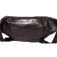 Genuine Leather Lambskin Large Fanny Bag Waist Belt Pouch #3022
