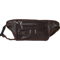 Genuine Leather Lambskin Flat Fanny Bag / Belt Pouch #3038