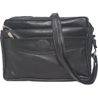 Elegant Leather Unisex SHOULDER BAG- Black, Red and Brown #7040