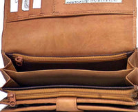 Genuine Cowhide Leather RFID Ladies Wallet #7507
