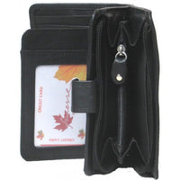 Genuine Cowhide Leather Ladies Medium RFID Wallet # 7549R